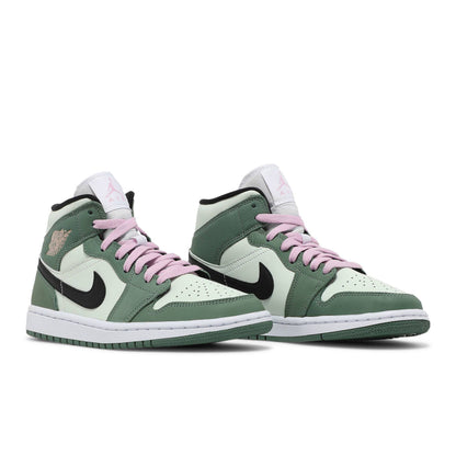 Wmns Air Jordan 1 Mid SE ‘Dutch Green’ CZ0774-300 Sneakers - Hall of Fame